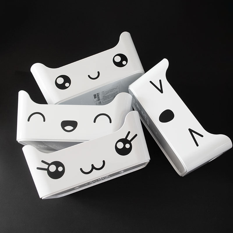 Kawaii face på förvaringslåda