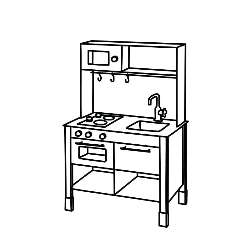 Silltrut leksakskök från IKEA (illustration)