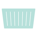 Cupcake, pastel light blue