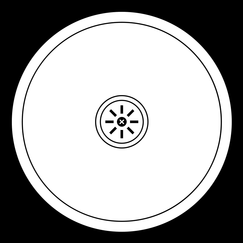 Diskho, rund (21 cm)