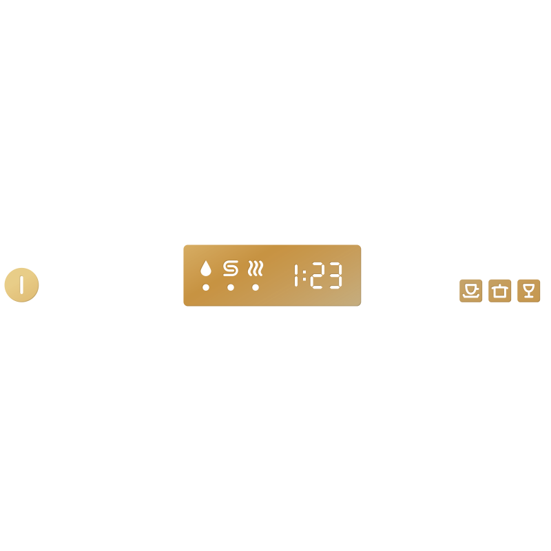 Dishwasher decal for IKEA Duktig play kitchen, gold