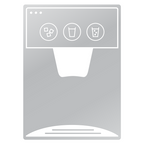 Ice maker, silver