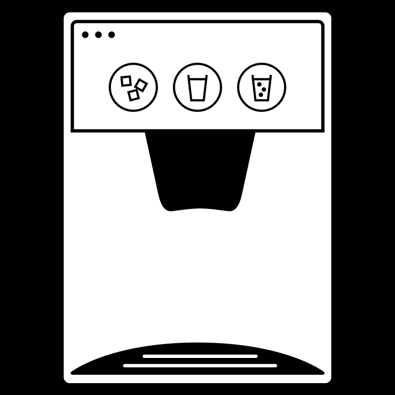 Ice maker, white