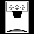 Ice maker, white