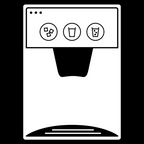 Ice maker, white