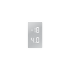 Fridge/freezer panel, silver