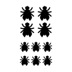 Fönsterdekor, flugor