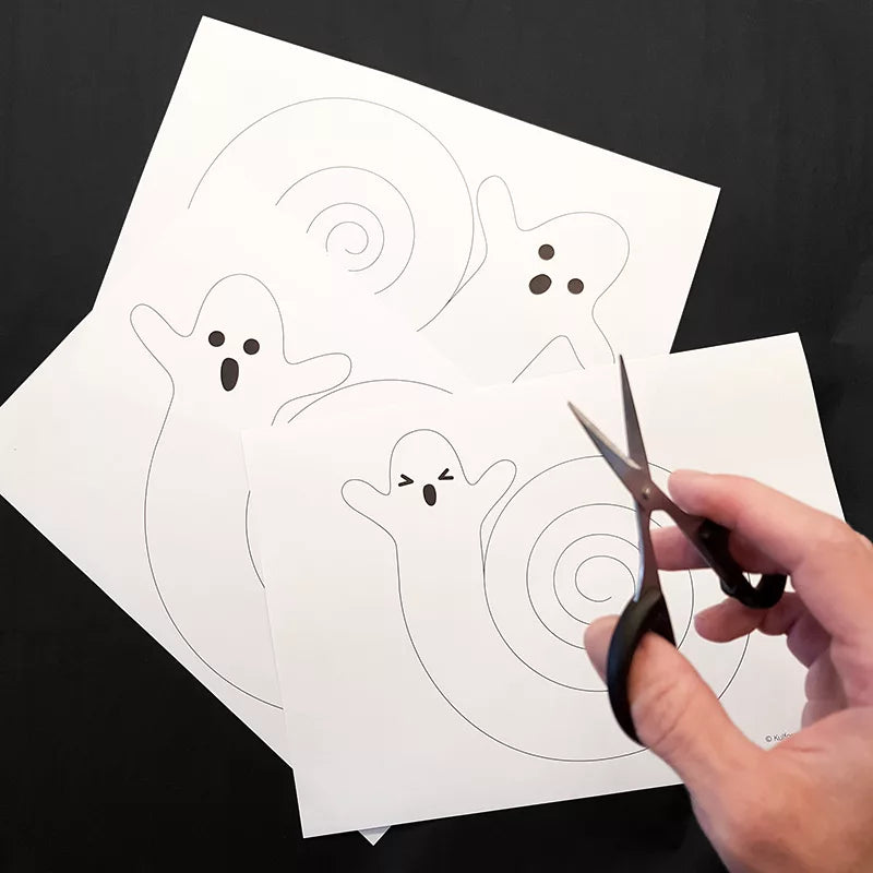 Tre spöken att klippa ut och hänga upp!