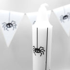 Candle decoration, spiders