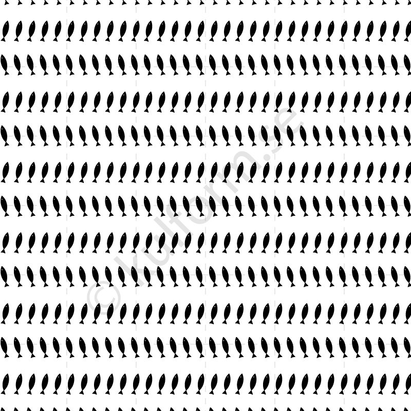 Grafiskt, stilrent julklappspapper med lutfisk