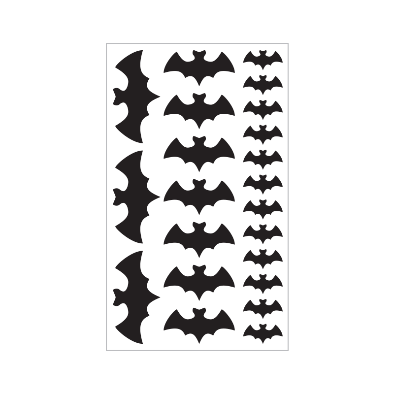 Mini decorations, bats