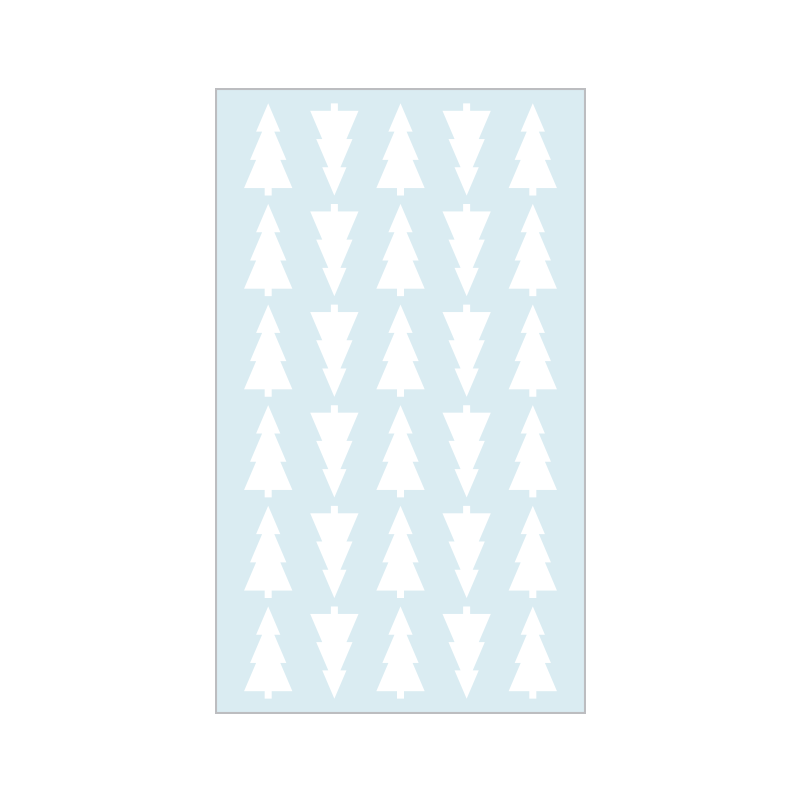 Miniature decoration, fir trees