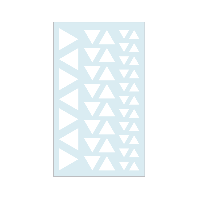 Mini decoration, triangles