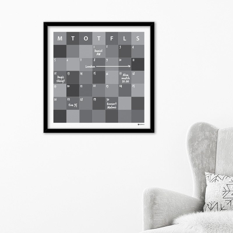 Månadsplan - Pixlar (50x50 cm)