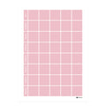 Planeringstavla, vecka (50x70 cm) i färg "Dusty pink", en mjuk, dämpad rosa nyans.