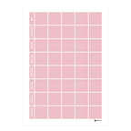 Planeringstavla, vecka (50x70 cm) i färg "Dusty pink", en mjuk, dämpad rosa nyans.