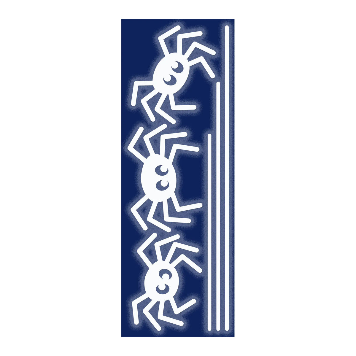 Reflexklistermärken - spindlar i vit reflex