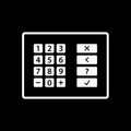 White buttons for vending machine