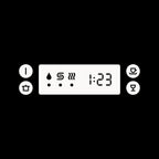 Dishwasher decal for IKEA Silltrut, white