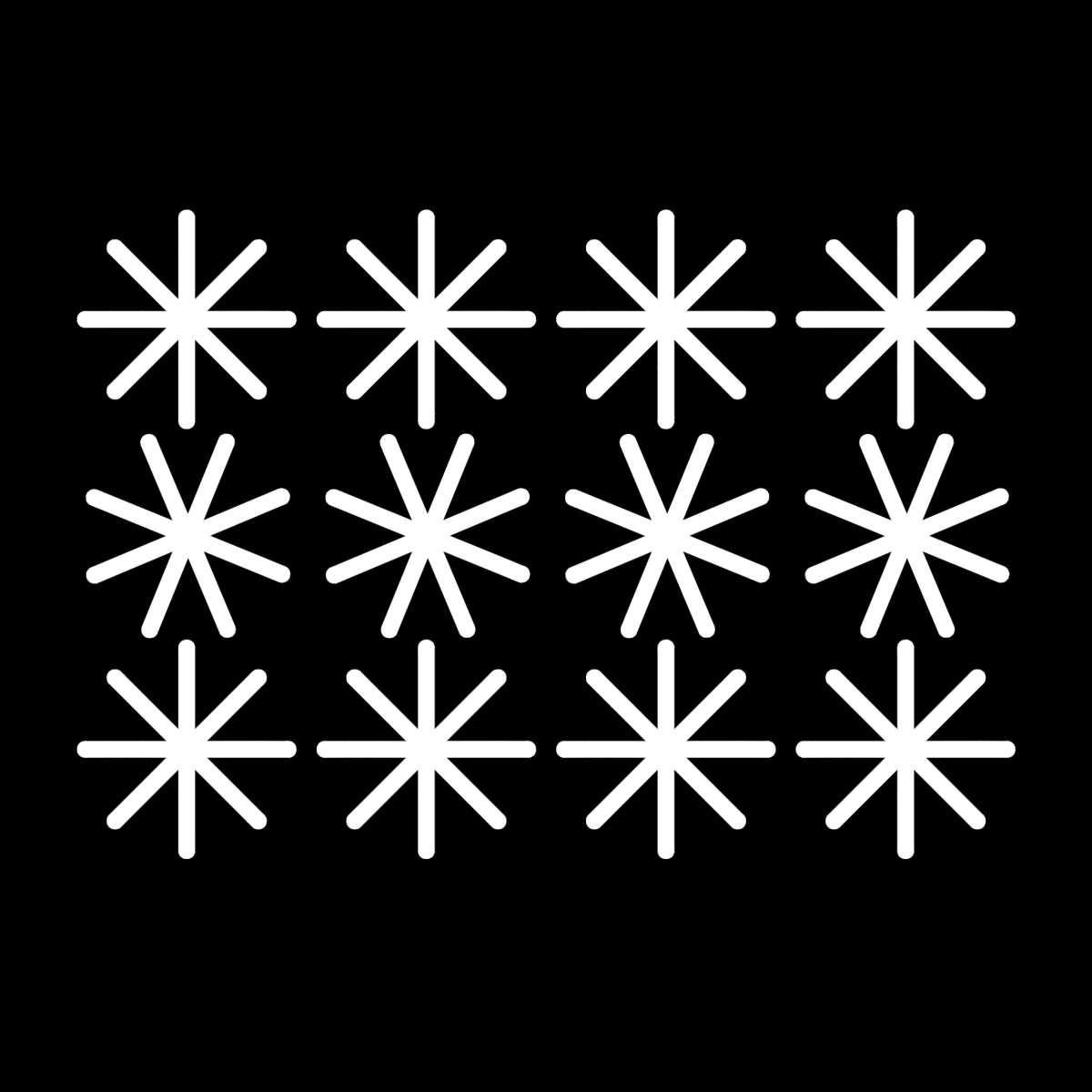 Fönsterdekor, snöflingor