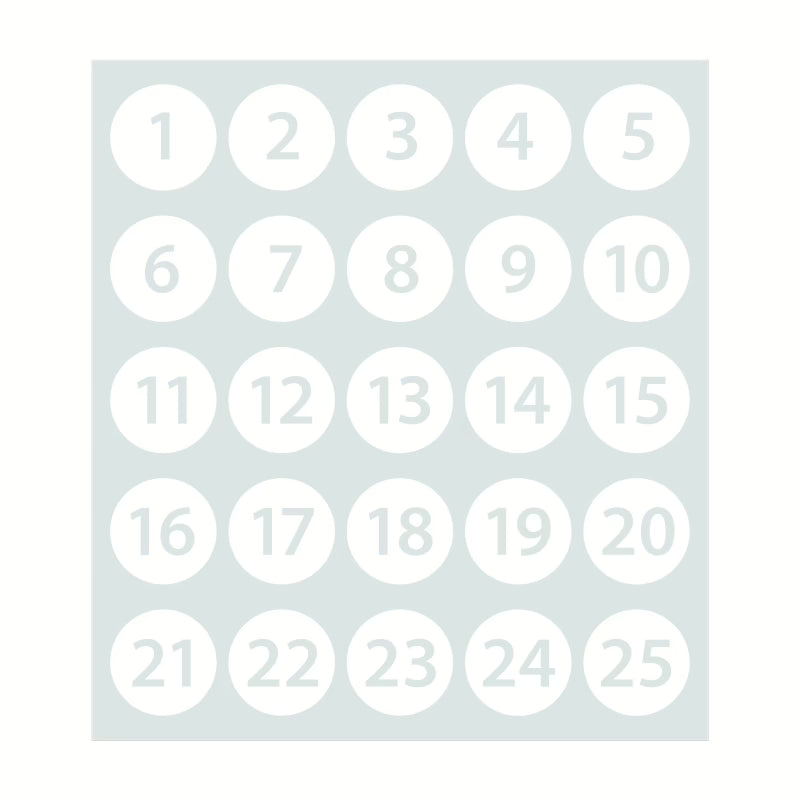 Stickers med siffror