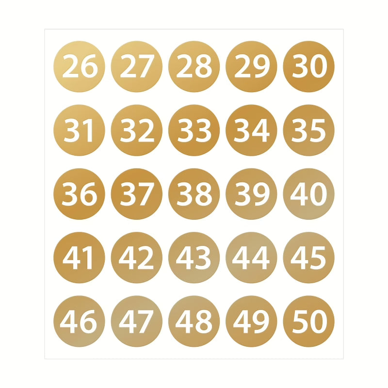 Stickers med siffror