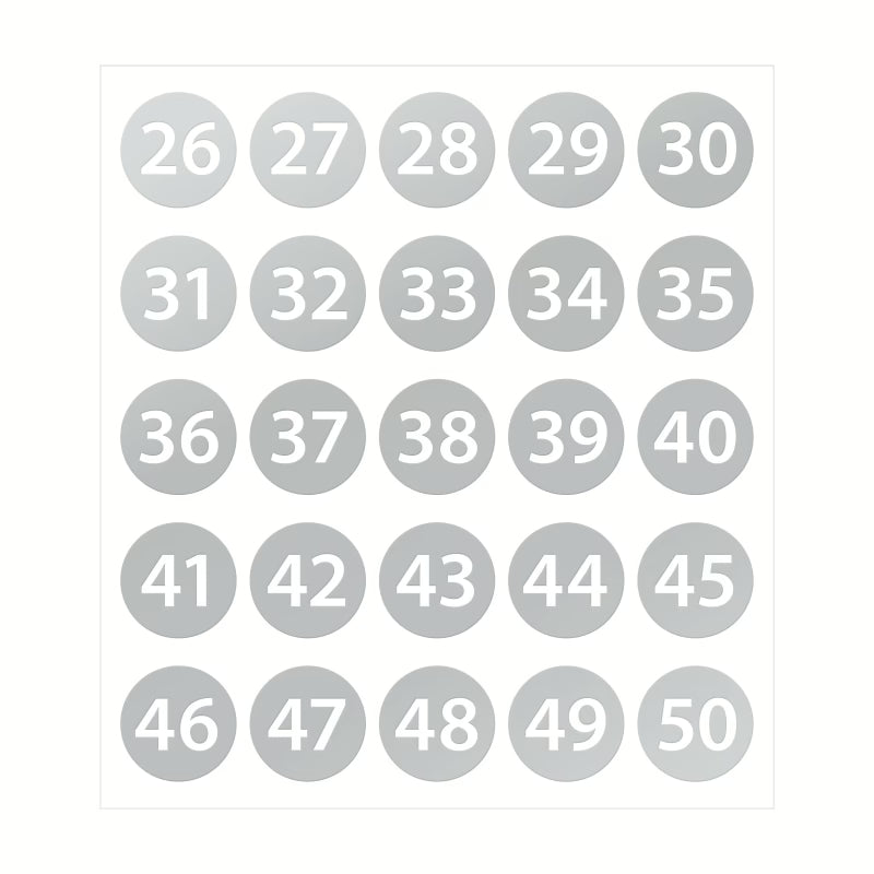 Stickers med siffror