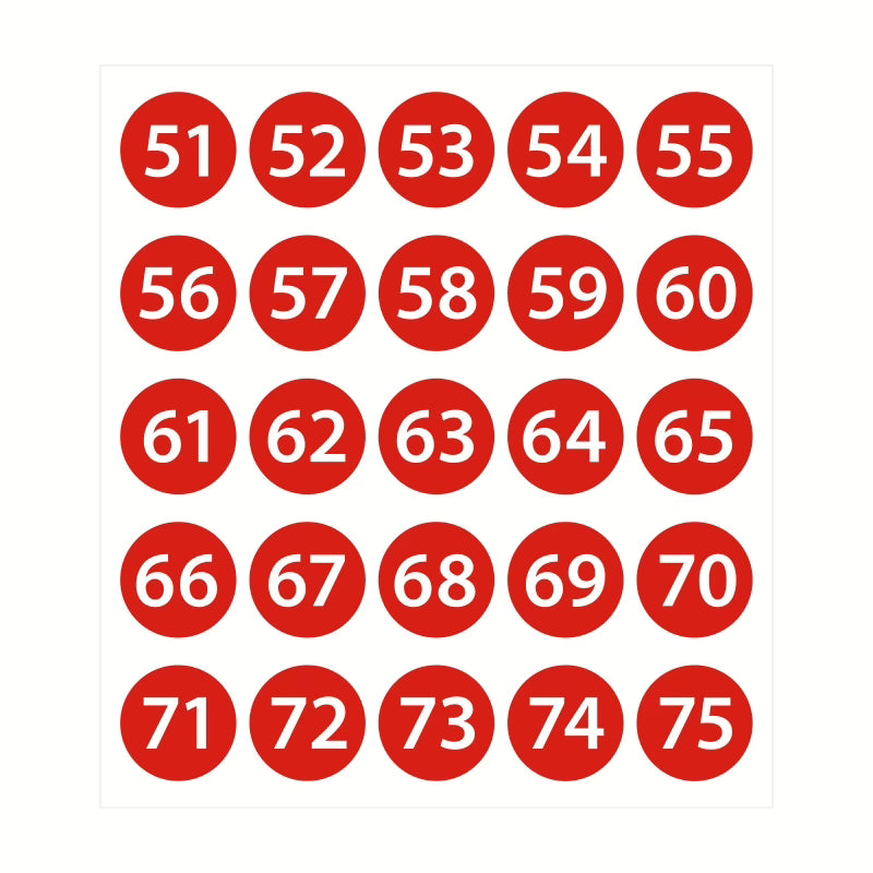 Stickers med siffror