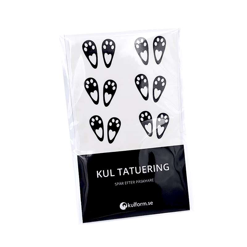 Kul tatuering – Fotspår efter påskhare