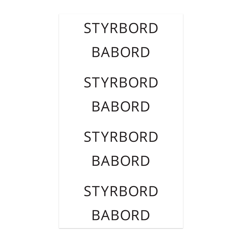 Kul tatuering - Styrbord och babord
