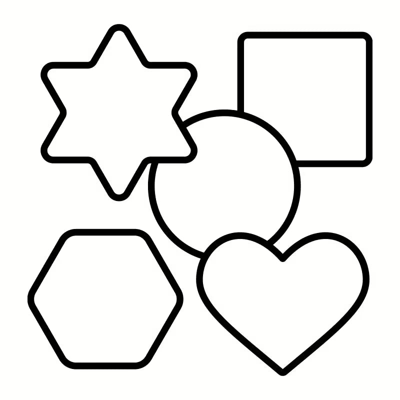 Pärlplattor i olika former