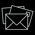 Storage symbol - Envelope, white