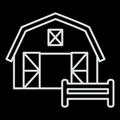 Symbol till förvaring - Lada, vit