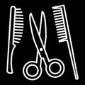 Storage symbol - Hairdresser set, white