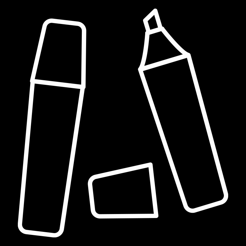 Överstryknings-pennor
