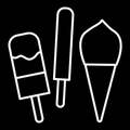 Storage symbol - Ice cream, white