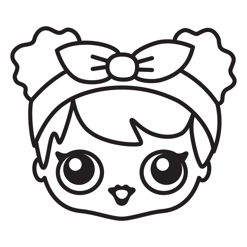 Docka med stora ögon