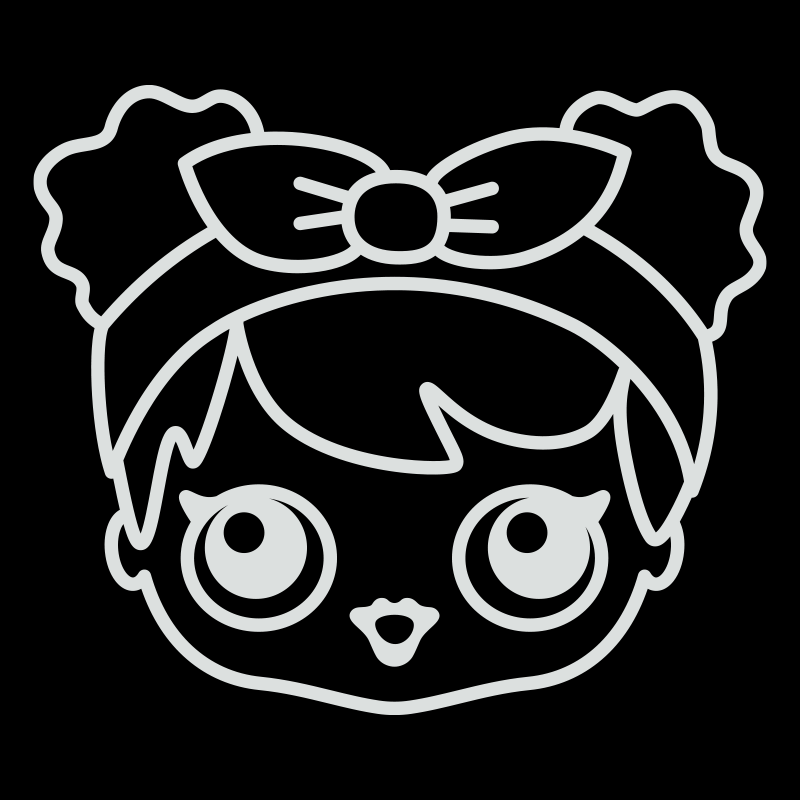 Docka med stora ögon