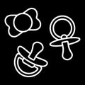 Storage symbol - Pacifiers, white