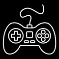 Storage symbol - Game console, white