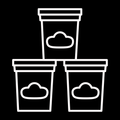 Storage symbol - Modeling clay, white