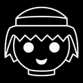 Storage symbol - Playmobil, white