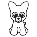 Dog with big eyes