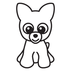 Dog with big eyes