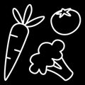Storage symbol - Vegetables, white