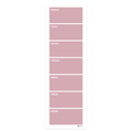 Weekly wall planner (30x91 cm), pastel pink