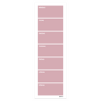 Weekly wall planner (30x91 cm), pastel pink