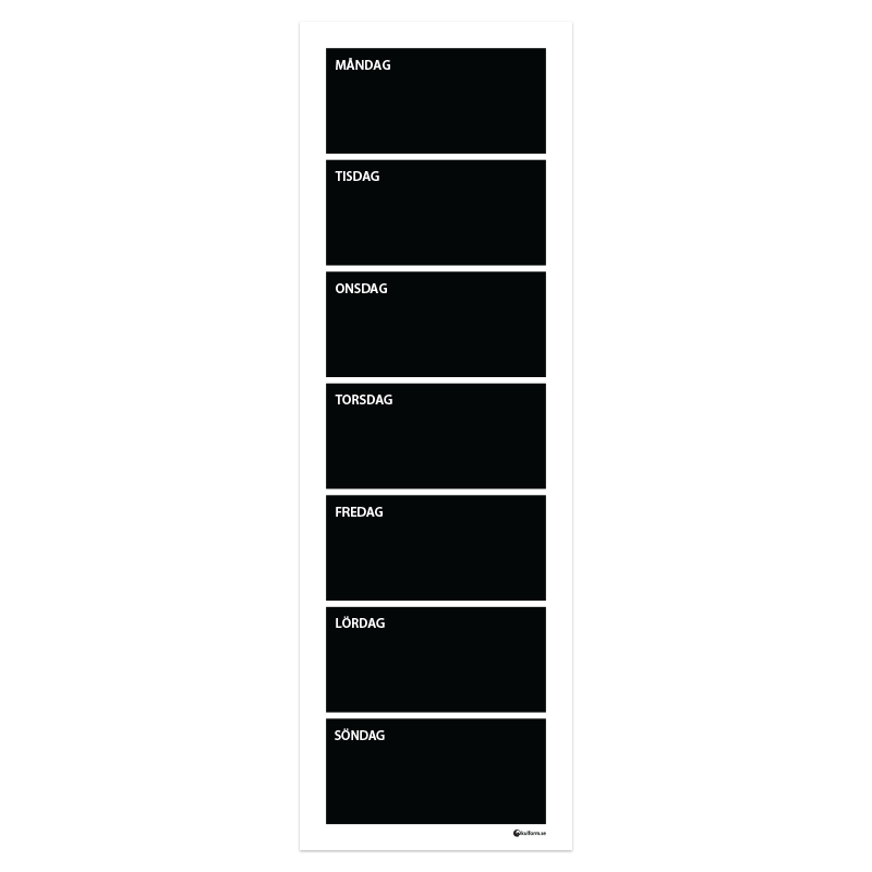 Planning board, weekly (30x91 cm)