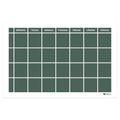 Weekly wall planner with rows (60x40 cm), dark green