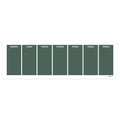 Weekly wall planner (91x30 cm), dark green